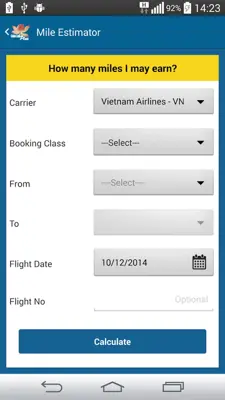 Vietnam Airlines android App screenshot 4